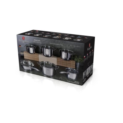 ZESTAW GARNKÓW STALOWYCH 12 ELE BERLINGER HAUS SILVER JEWELLERY BH-6661