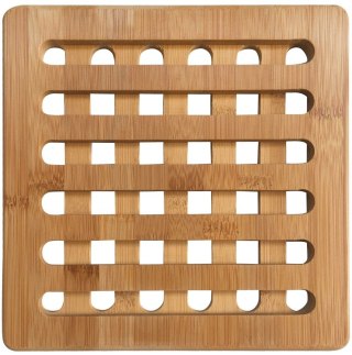 ZESTAW KWADRATOWYCH PODSTAWEK Z BAMBUSA 20cm KiNGHOFF KH-1216
