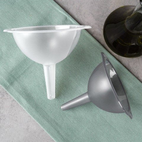 ZESTAW LEJKÓW KUCHENNYCH 2 SZTUKI 10/12 CM LEJEK DO BUTELEK SŁOIKÓW SOKÓW EXCELLENT HOUSEWARE 259705