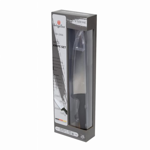 ZESTAW NOŻY 4 ELEMENTY BERLINGER HAUS BLACK ROSE BH-2956