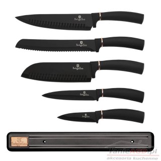ZESTAW NOŻY 6 ELE. BERLINGER HAUS BLACK ROSE BH-2535