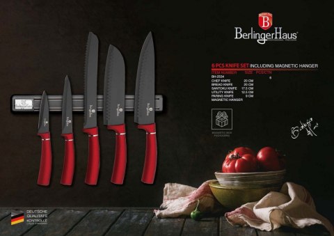 ZESTAW NOŻY 6 ELE. BERLINGER HAUS BURGUNDY BH-2534