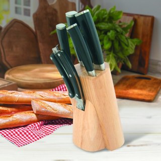 ZESTAW NOŻY KOMPLET 7 ELEMENTÓW W BLOKU ZE STOJAKIEM MAESTRO MR-1424