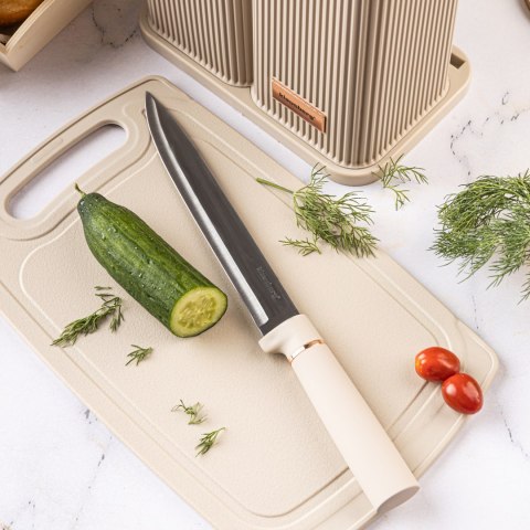 ZESTAW NOŻY KUCHENNYCH W BLOKU Z PRZYBORAMI KUCHENNYMI I DESKĄ DO KROJENIA 12-ELE KLAUSBERG KB-7935