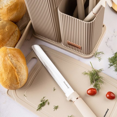 ZESTAW NOŻY KUCHENNYCH W BLOKU Z PRZYBORAMI KUCHENNYMI I DESKĄ DO KROJENIA 12-ELE KLAUSBERG KB-7935