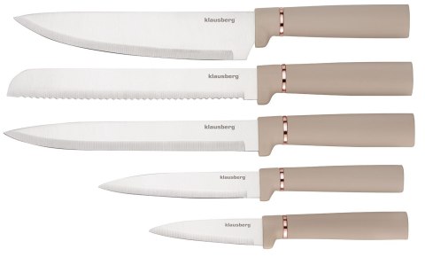 ZESTAW NOŻY KUCHENNYCH W BLOKU Z PRZYBORAMI KUCHENNYMI I DESKĄ DO KROJENIA 12-ELE KLAUSBERG KB-7935