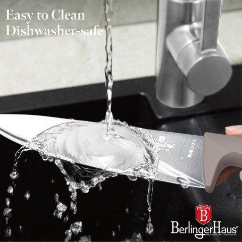 ZESTAW NOŻY W BLOKU BAMBUSOWYM 10-ELE BERLINGER HAUS TAUPE BH-3122