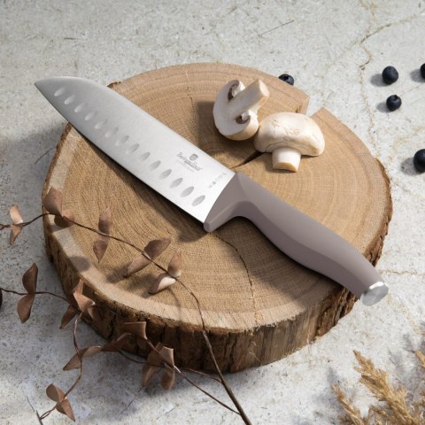 ZESTAW NOŻY W BLOKU BAMBUSOWYM 10-ELE BERLINGER HAUS TAUPE BH-3122