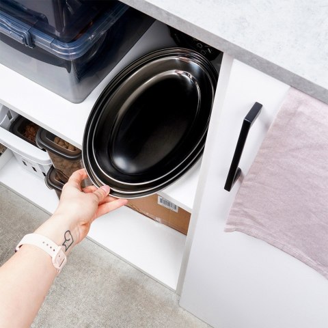 Zestaw komplet półmisków półmisek stalowy owalny 3SZT na przekąski VILDE 139688