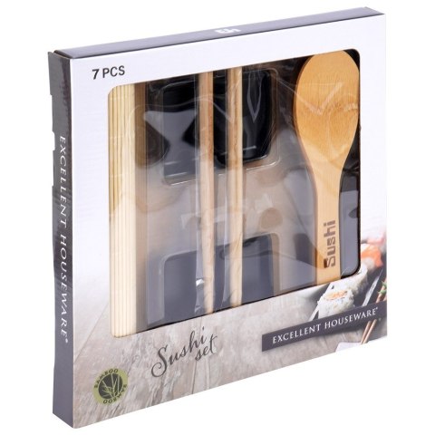 Zestaw naczyń do serwowania sushi dla 2 dwóch osób 7-ele EXCELLENT HOUSEWARE 259398
