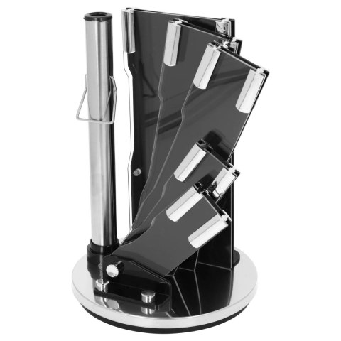 Zestaw noży kuchennych na stojaku 8-ele noże kuchenne komplet BRUNBESTE BB-3783