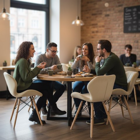 Krzesło tapicerowane MURET VELVET aksamitny beżowy