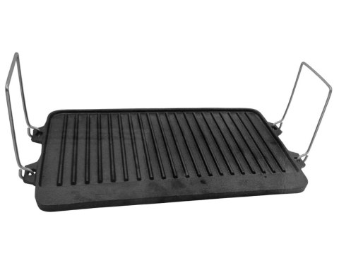 ŻELIWNA PŁYTA GRILLOWA 44 X 24CM DWUSTRONNA KRISBERG KS-2643