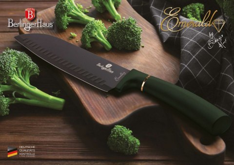 ZESTAW NOŻY W STOJAKU 8 EL. BERLINGER HAUS METALLIC LINE EMERALD BH-2563