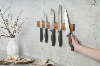 ZESTAW NOŻY Z LISTWĄ MAGNETYCZNĄ 6 ELEMENTÓW BERLINGER HAUS ANTRACIT BH-2940