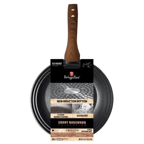 ZESTAW PATELNI 3 ELE. BERLINGER HAUS EBONY ROSEWOOD BH-1727