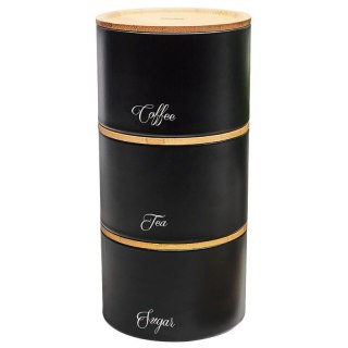 ZESTAW POJEMNIKÓW KUCHENNYCH KAWA HERBATA CUKIER KLAUSBERG KB-7506