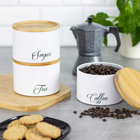 ZESTAW POJEMNIKÓW KUCHENNYCH KAWA HERBATA CUKIER KLAUSBERG KB-7507