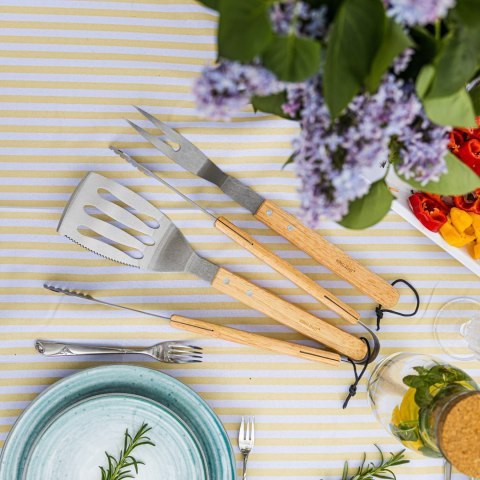 ZESTAW PRZYBORÓW DO GRILLA, 3 ELEMENTY, NARZĘDZIA DO GRILLOWANIA, KINGHOFF KH-1918