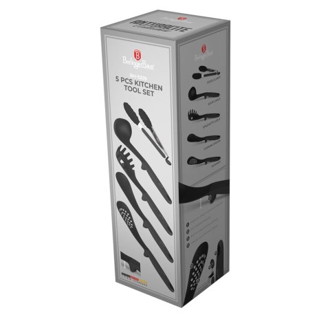 ZESTAW PRZYBORÓW KUCHENNYCH 5-ELE BERLINGER HAUS ANTRACIT BH-6339