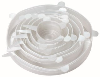 ZESTAW ROZCIĄGLIWYCH POKRYWEK SILIKONOWYCH 6-ELE KINGHOFF KH-1902