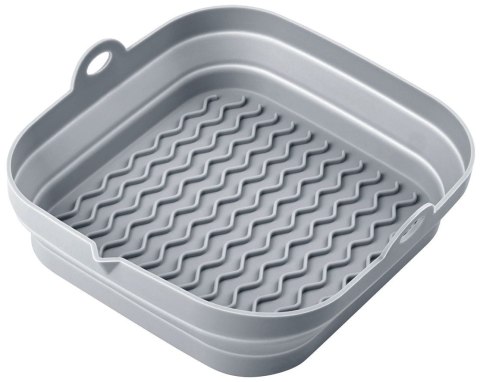 ZESTAW WKŁADÓW SILIKONOWYCH DO FRYTKOWNICY BEZTŁUSZCZOWEJ 2 SZTUKI KWADRATOWY 20CM SKŁADANY KLAUSBERG KB-7790
