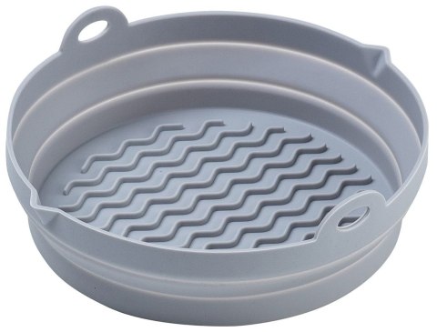 ZESTAW WKŁADÓW SILIKONOWYCH DO FRYTKOWNICY BEZTŁUSZCZOWEJ 2 SZTUKI OKRĄGŁY 20CM SKŁADANY KLAUSBERG KB-7789