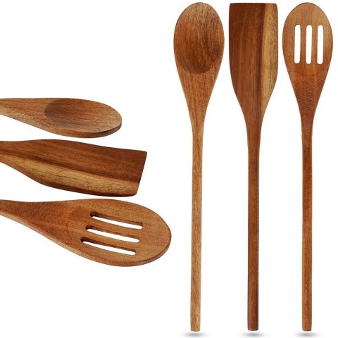 Zestaw przyborów kuchennych przybory kuchenne drewniany 3-ele EXCELLENT HOUSEWARE 259191