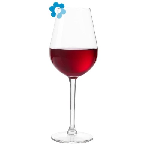 Znaczniki na szklanki kieliszki gumowe kwiatki 10 SZT do szklanek ORION 832910