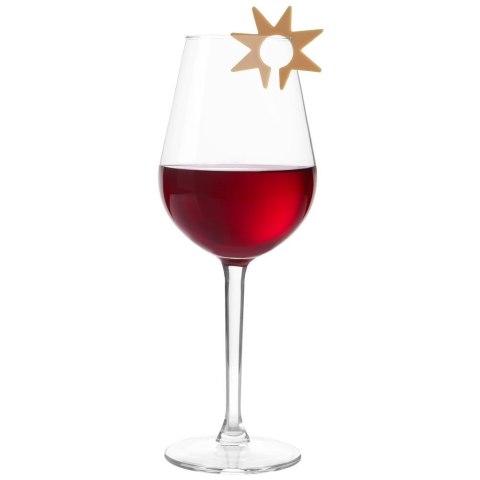 Znaczniki na szklanki kieliszki silikonowe gwiazdki 8 SZT do szklanek ORION 832909