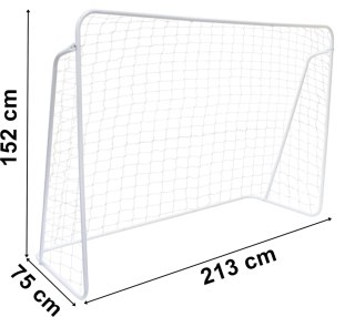 Bramka piłkarska PAOLO 213x152 cm biała