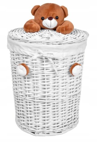 Zestaw koszy wiklinowych Miś 15L 40L 75L