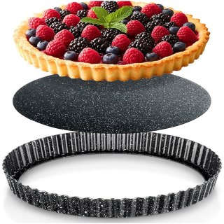FORMA DO PIECZENIA TARTY Z WYJMOWANYM DNEM GRANITOWA 28X3CM VILDE 279032