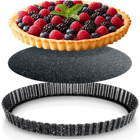 FORMA DO PIECZENIA TARTY Z WYJMOWANYM DNEM GRANITOWA 28X3CM VILDE 279032