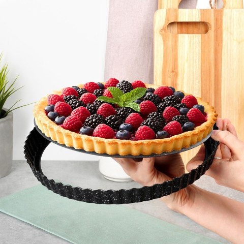 FORMA DO PIECZENIA TARTY Z WYJMOWANYM DNEM GRANITOWA 28X3CM VILDE 279032