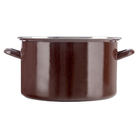 Garnek emaliowany indukcja na indukcję gaz BROWN duży 30 cm 10L ORION 113351