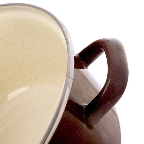 Garnek emaliowany indukcja na indukcję gaz BROWN mały 14 cm 600 ml ORION 113327