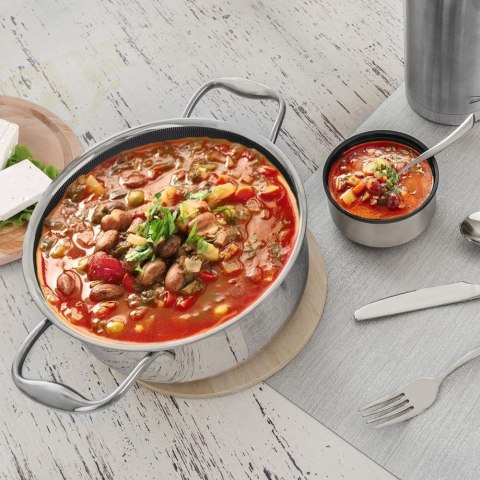 Garnek stalowy do gotowania NON-STICK indukcja COOKCELL 26 cm 7L ORION 113196