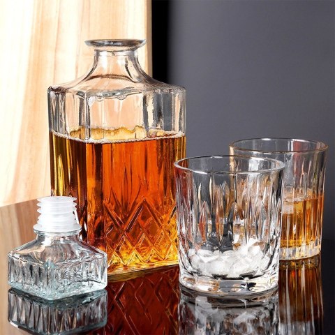 Karafka do whisky nalewki na alkohol napoje szklana 900ml VILDE 139609