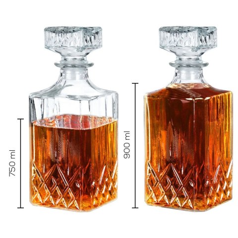 Karafka do whisky nalewki na alkohol napoje szklana 900ml VILDE 139609