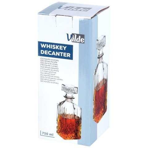 Karafka do whisky nalewki na alkohol napoje szklana 900ml VILDE 139609