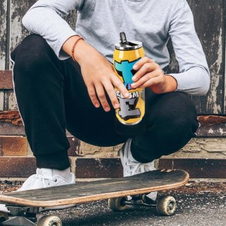 Kubek termiczny PUSZKA ze słomką ustnikiem do szkoły GRAFFITI 500 ml ORION 128533