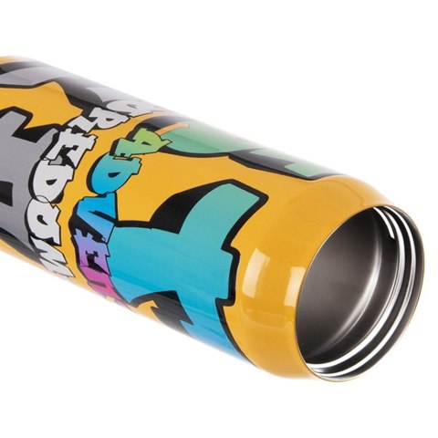 Kubek termiczny PUSZKA ze słomką ustnikiem do szkoły GRAFFITI 500 ml ORION 128533
