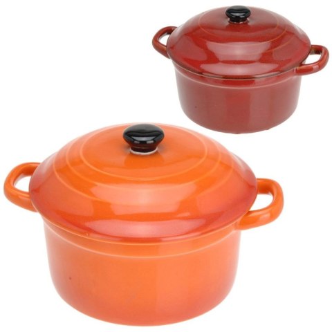 Miseczka do zapiekania porcelanowa z pokrywką 300ml EXCELLENT HOUSEWARE 259043