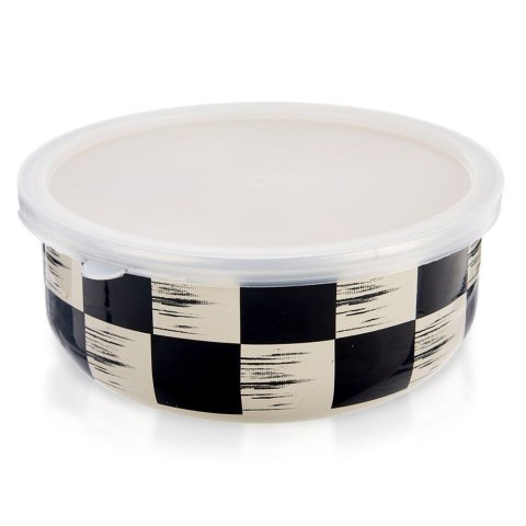 Miska kuchenna emaliowana z pokrywką SZACHOWNICA 17cm 1L ORION 129233