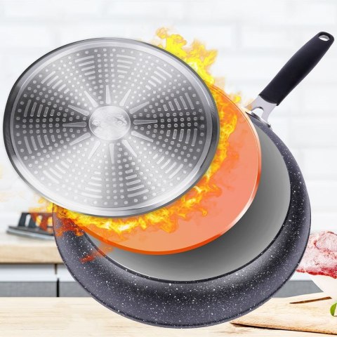 Patelnia granitowa do smażenia nieprzywierająca indukcja STONER 28 cm ORION 112929