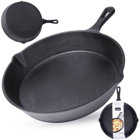 Patelnia żeliwna indukcja ciężka LITINA 25 cm ORION 112975