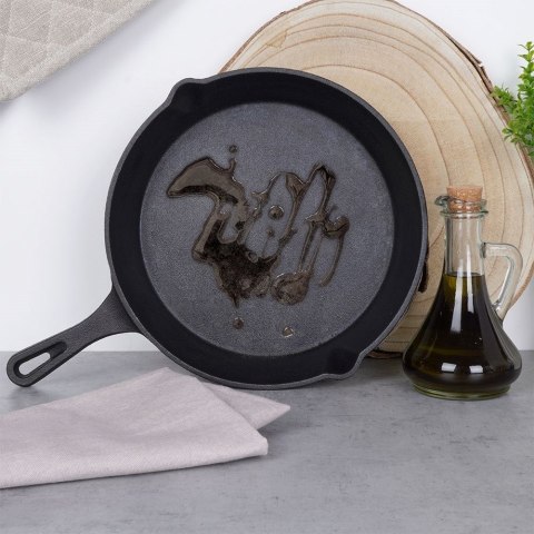 Patelnia żeliwna indukcja ciężka LITINA 25 cm ORION 112975