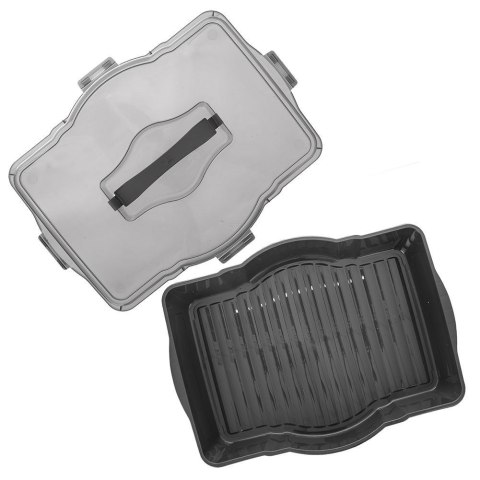 Pojemnik pudełko na ciasto do ciasta z pokrywą GREY 45x35 cm ORION 154033