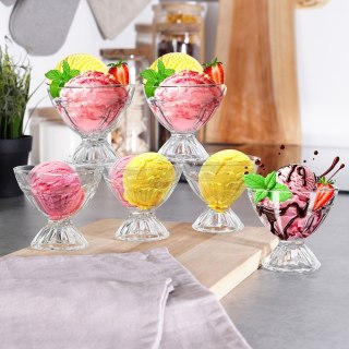 Pucharki do lodów deserów monoporcji deserków szklane 100ml 6 sztuk VILDE 139618